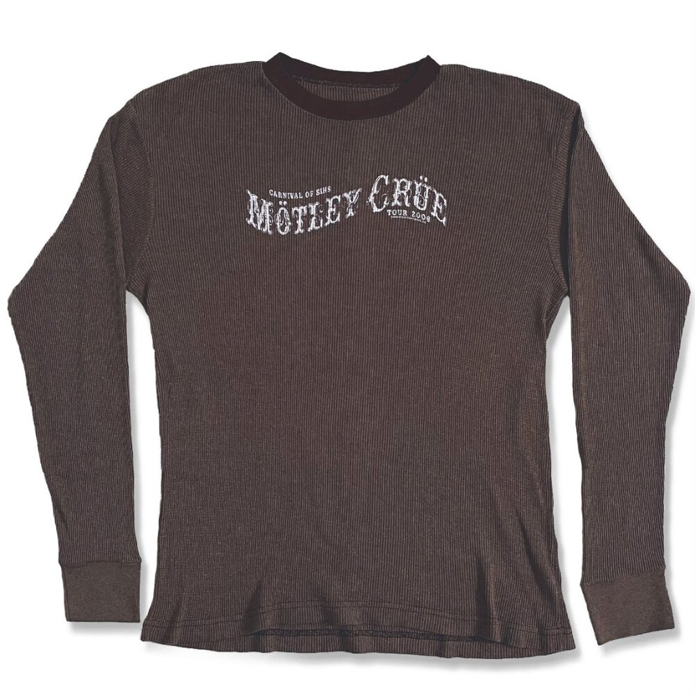 Brown Long-Sleeve Thermal Tee